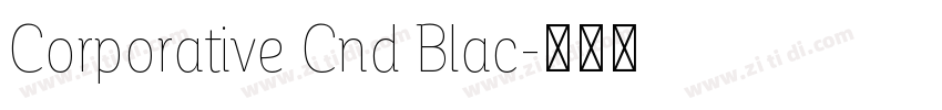 Corporative Cnd Blac字体转换